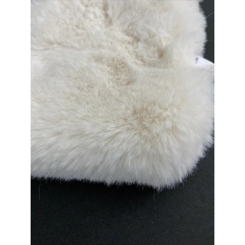 LAUREN CONRAD Women's  Beige  Faux FUR Pull Through WINTER STOLE SCARF